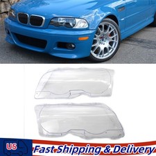 For 1999-2003 BMW E46 2DR / 2001-2006 M3 Front Headlight Lens Cover picture