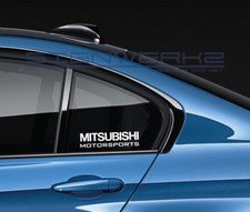 For Mitsubishi Motorsports Decal Sticker logo new Pair picture