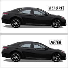 Chrome Delete Blackout Overlay for 2018-23 Toyota Camry Window Trim picture