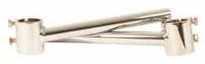 Universal 36mm Chrome Clip On Handlebars Set/2 NEW picture