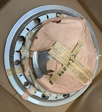 NOS Audi Metal Center Hubcaps & Wheel Outer Trim Beauty Rings Set of 4 Vintage picture