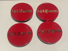 4 RotiForm Red / Gold Custom Wheel Rim Center Cap Caps # 1003-40RG (4 CAPS) NEW picture