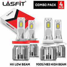 4x LASFIT 9005 H11 LED Combo Bulbs Headlight High Low Beam for Peterbilt 579 389 picture