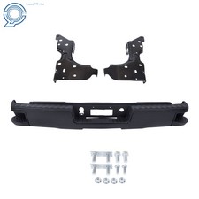 Black Rear Step Bumper Assembly For Chevy Silverado Sierra 1500 2014 2015-2018 picture