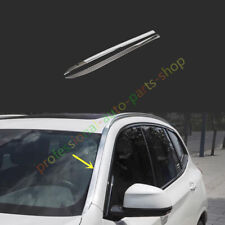 2pcs Shiny Silver Both Sides Front Windshield Trim For BMW X3 2018-2022 X3M picture