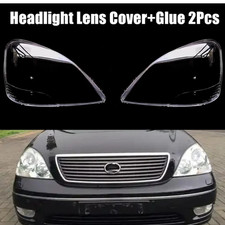2pcs For Lexus Ls430 2001-2003 Headlight Lens Cover Shell Lampshade + Seal Glue picture