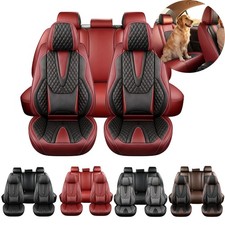 For Dodge RAM 1500 2500 3500 Leather Seat Cover Set Front Rear Cushion Protector picture