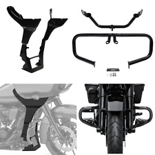 Engine Guard W/ Fairing Bracket Spoiler Cover Fit For Harley Road Glide 17-23 picture