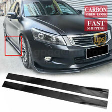 For Honda Accord Sedan 4DR 2009-12 Carbon Fiber Side Skirts Extension Panel Lip picture