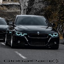 BMW 3 Series F30 F31 328i Smoked RGB Ikon App Control LED Headlights 2012-2018 picture