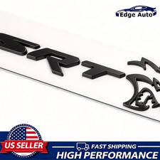 Matte Black For SRT Hellcat Emblem Devil Cat Rear Tailgate Liftgate Badge Decal picture