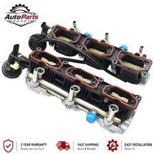 2PCS Left & Right Intake Manifold w/ Seal fit Audi A6 A7 A8 Quattro Q7 V6 3.0L picture