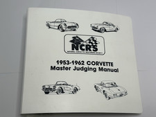 Vintage NCRS National Corvette Restorers Society 1953-1962 Master Judging Manual picture