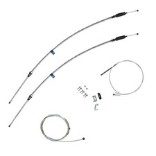 1958-64 Chevrolet Impala Complete Parking Brake Emergency Cable Kit OE Steel picture