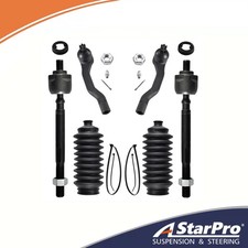 All 4 Inner & Outer Tie Rod Ends + Boots for 1997 1998 1999 2000 2001 Honda CRV picture