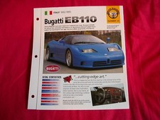 1993 Bugatti EB110 Rare Original Brochure IMP picture