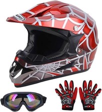 Helmet Dirt DOT ATV Bike Motorcycle, Motocross Off-Road Youth UTV Face(Open box) picture