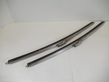 VINTAGE TRICO PR-18-2 SATIN FLAT TOP WIPER BLADE PAIR W/ NEW RUBBERS picture