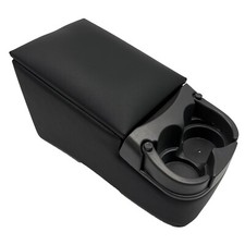 Universal Truck Seat/Bench Center Console Organizer With Cup Holders,Black picture