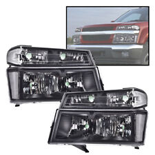 Clear Lens Black Housing Headlights Fit For 2004-2012 Chevy Colorado GMC Canyon picture