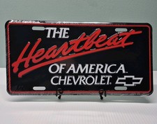 The Heartbeat of America Chevrolet License Plate | Embossed Aluminum Car Tag picture