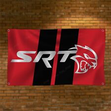 Dodge SRT 3x5ft Banner Flag Hellcat Garage Street Racing Car Man Cave Wall Decor picture