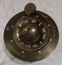 Vintage Danforth Constellation Binnacle Mount Compass - Parts Or Restore  picture