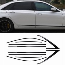 10pcs Car Window Frame Molding Decor Strip For Cadillac CT6 2016 2017 2018 Black picture