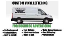 Custom Vinyl Lettering For Business Name Advertising Store Windows Truck Trailer picture