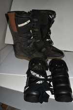 ANSWER ANSR FAZER MOTOCROSS DIRT BIKE BOOTS BLACK SIZE US 13     (OSG5) picture