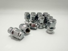 24Pc 1/2-20 Chrome Extended Thread Lug Nuts Tapered Conical Seat 60 Degree 1/2