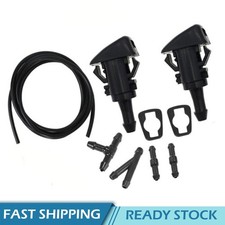 Car Windshield Wiper Washer Squirter Nozzle Spray Jet Kit Fluid Hose Universal picture