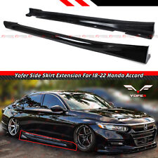 For 2018-2022 Honda Accord Yofer Gloss Black Add-on JDM Side Skirt Extension picture