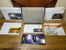 2009 AUDI R8 OWNERS MANUAL SET +NAVIGATION BOOK + Antarctica leather case (CLEAN picture