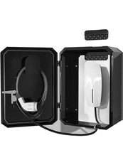 Wall-Mounted 1.2mm Cold Rolled Steel EV Charger Protection Box Seamless w Lock picture