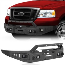 Full Width Front Bumper w/ Winch Plate Fit 2004-2008 Ford F-150 Trucks Pickup picture