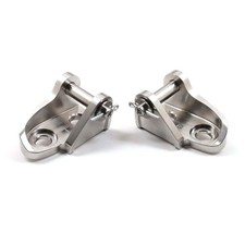 Works Connection Foot Peg Mounts - Aluminum / OEM Offset 20-525 picture