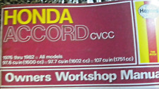 Haynes Honda Accord CVCC Repair Workshop Manual 1976-1982 book  picture