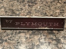 1971-74 Cuda By Plymouth Tail Panel Emblem 2963770 9760 OEM #3 picture