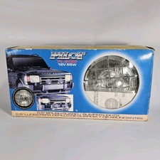 Vtg 90's Pilot Brush Guard Lights Halogen Glass Performance Round Super Sport picture