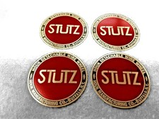 For Vintage Stutz Wheel Badge Set Emblem Brass Golden picture