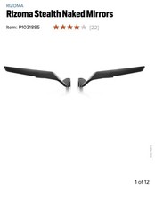 Rizoma Stealth Naked Mirrors With Mounting Hardware picture