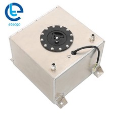 5 Gallon Drift/Polished Aluminum Racing/Street Fuel Cell Gas Tank&Level Sender picture
