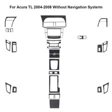 27Pcs Carbon Fiber Full Interior Kit Cover Trim For Acura TL 2004-2008 picture