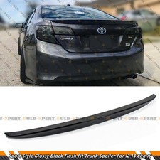 FOR 2012-14 TOYOTA CAMRY LE SE XLE PAINTED GLOSSY BLACK SPORT TRUNK LID SPOILER picture