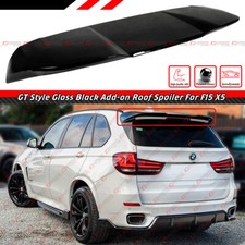 FOR 14-18 BMW F15 F85 X5 X5M GT STYLE GLOSS BLK REAR ROOF SPOILER WING EXTENSION picture