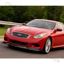 For 08-13 Infiniti G37 Coupe Carbon Look Front Bumper Body Splitter Spoiler Lip picture