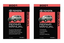 2001 Toyota Sequoia Factory Shop Service Manual picture