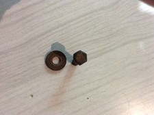 1964-67 Corvette Alternator adjuster rare TR bolt, flat washer, GM Original picture