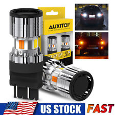 AUXITO Super Bright LED Turn Signal Light Bulbs Switchback 3157 4157 Amber/White picture